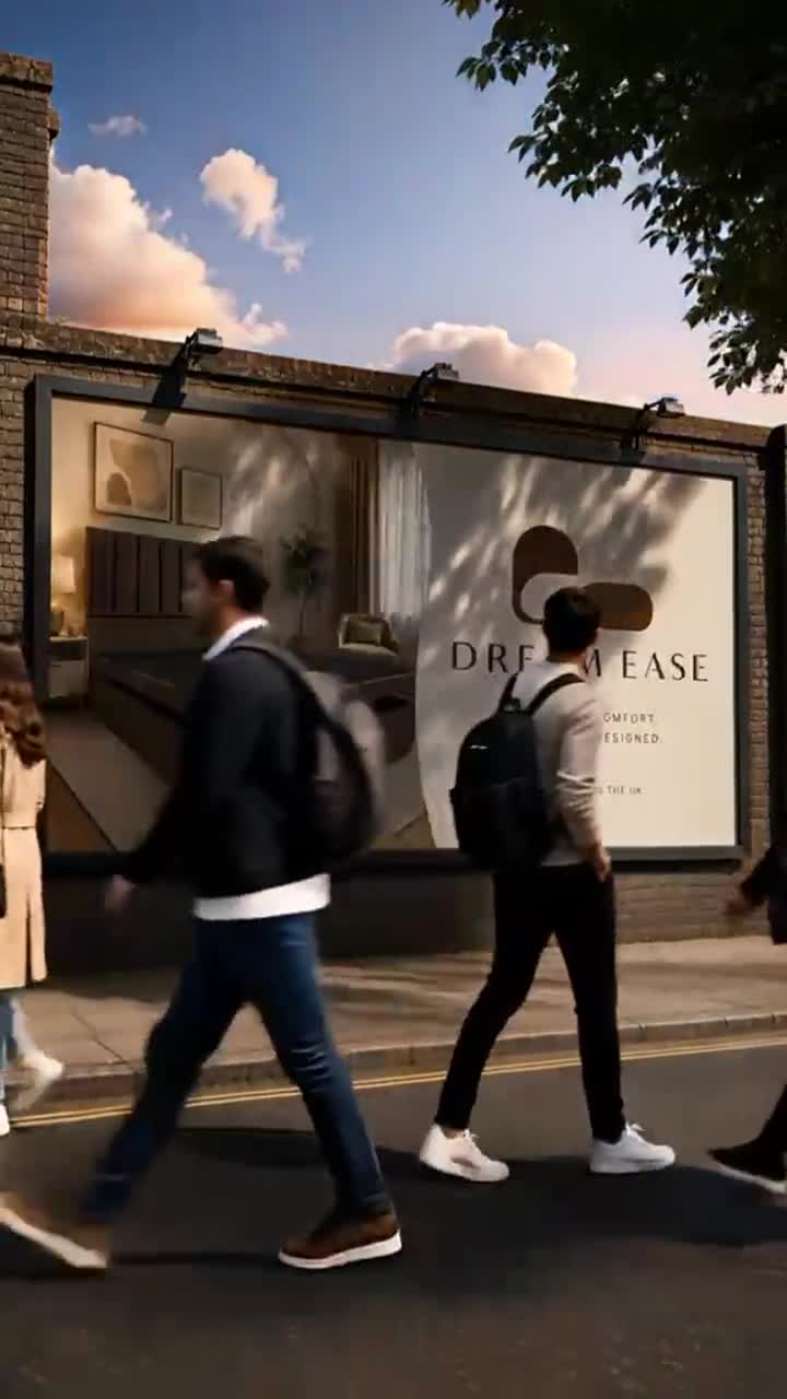 AI-generated billboard mockup of the campaign