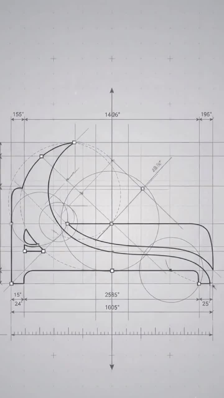 Sketch-to-render brand animation for the mark